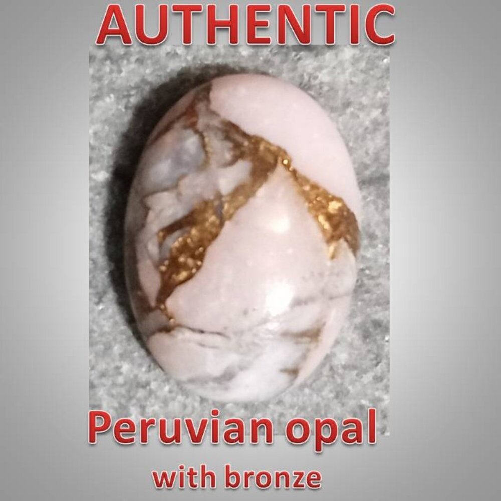 #12 Peruvian opal with bronze cabochon stone rock 4 carats